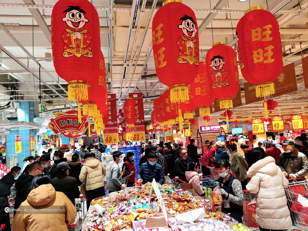 独家安徽合肥商场年货购买忙