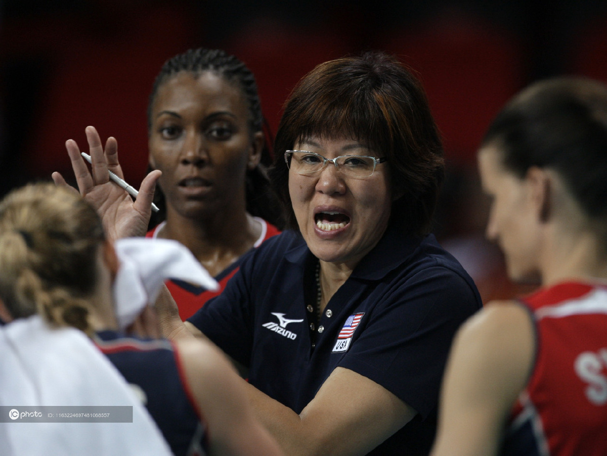 2008年北京奥运会郎平执教美国女排资料图