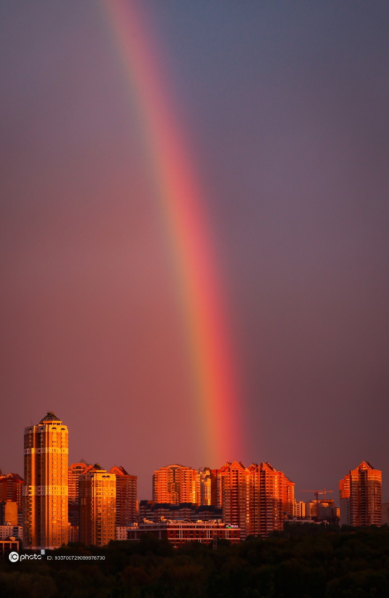 阳光总在风雨后 莫斯科彩虹美如画卷 - ic_photo - 图虫