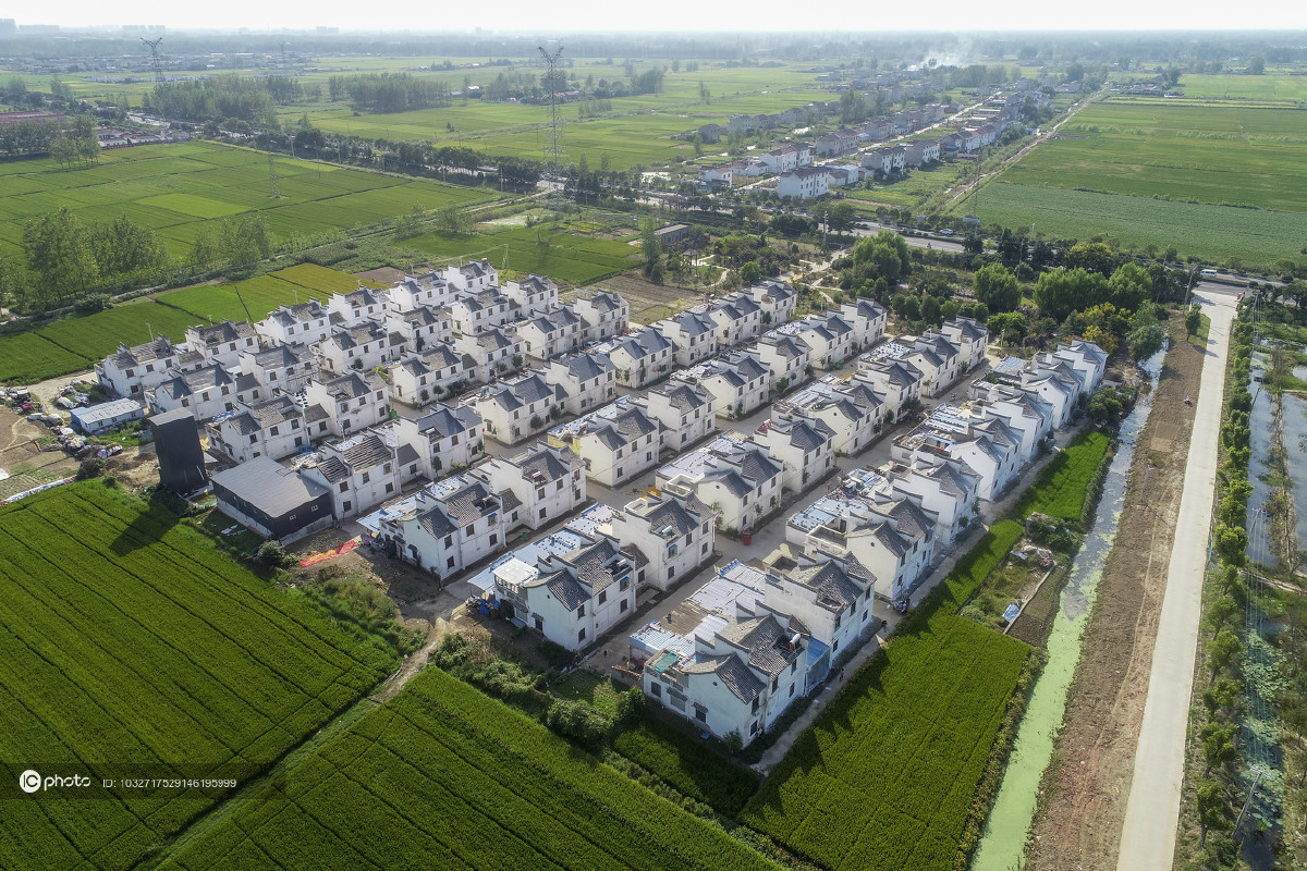 江苏涟水农村安置房风景美