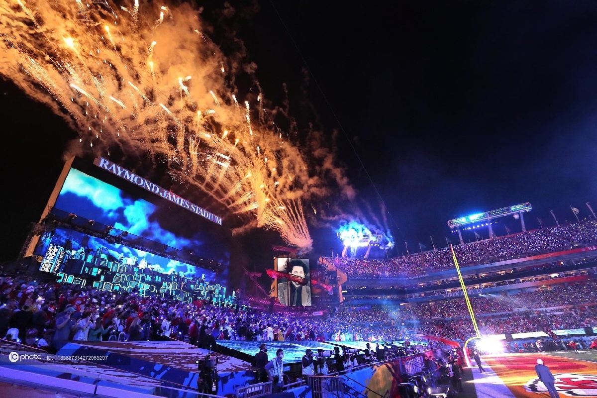 2021超级碗绚丽烟花表演