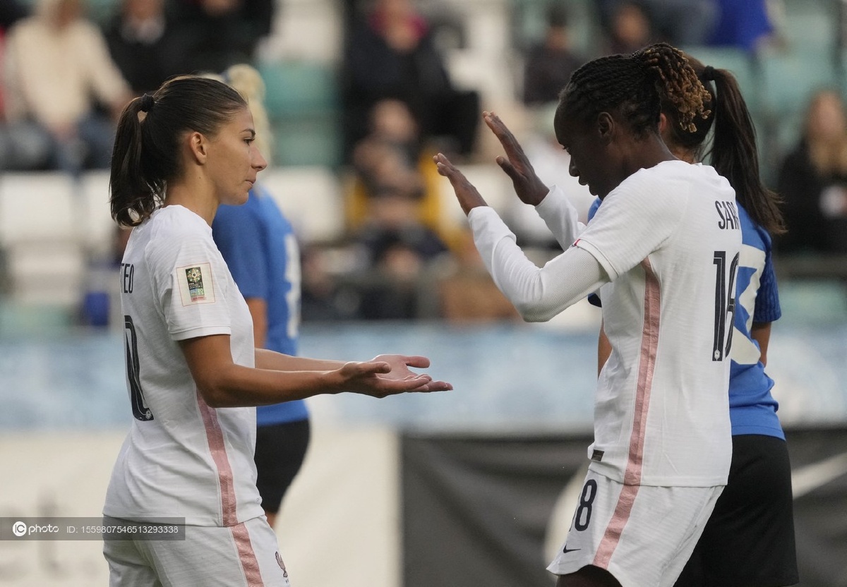 2023女足世界杯欧洲区预选赛:爱沙尼亚0-9法国 - ic_photo - 图虫