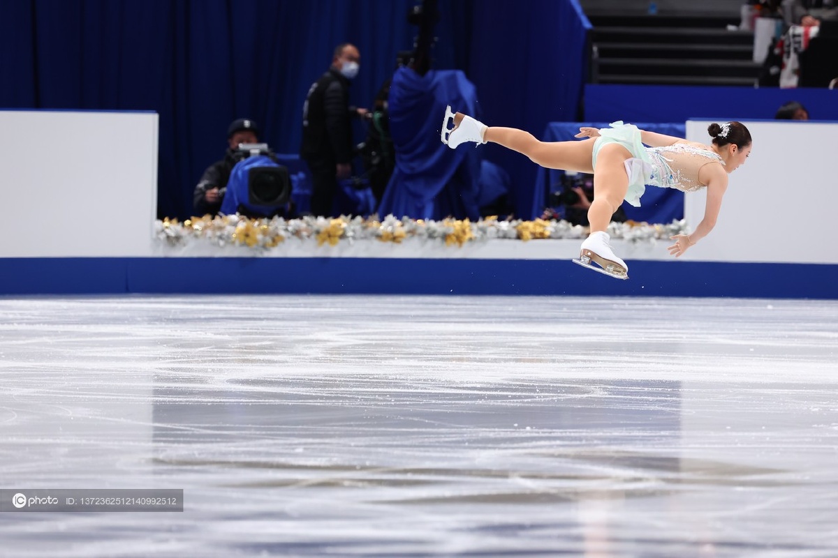 2021年全日花样滑冰锦标赛女子短节目坂本花织排名第一