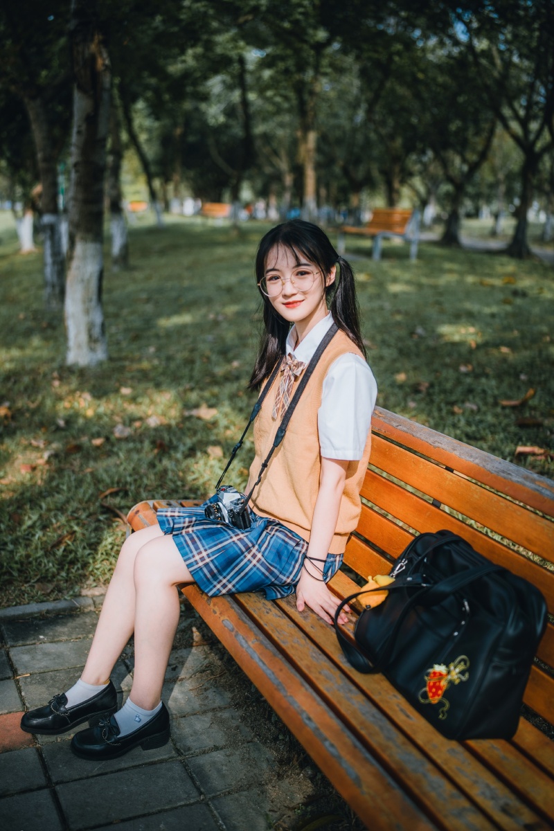 秋日校园写真十九岁的初秋