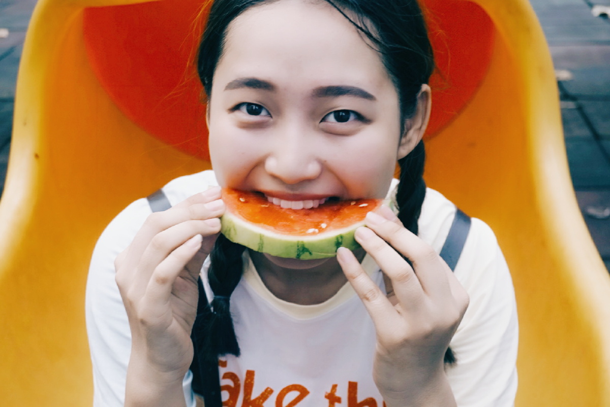 无西瓜不夏天 - 夏日小清新, 人像, 我用手机修照