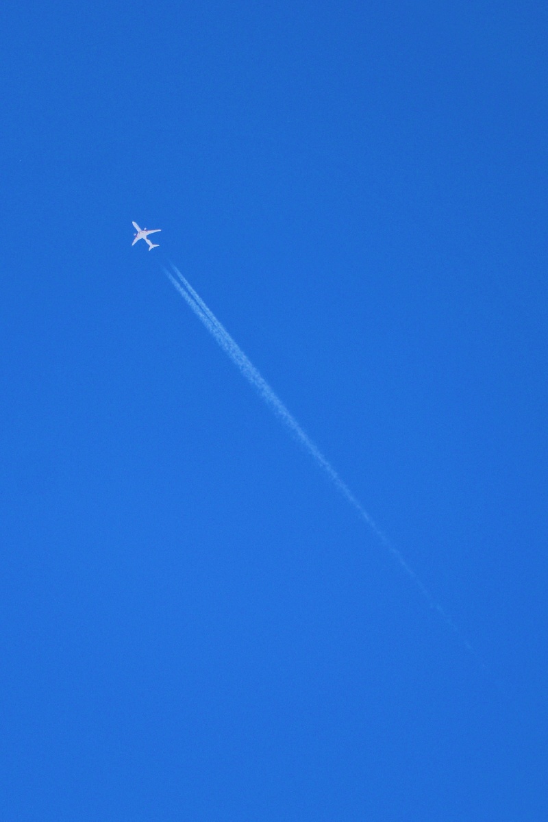 航迹云周末献上一组航迹云足不出户就能看见这么多大型机很舒坦
