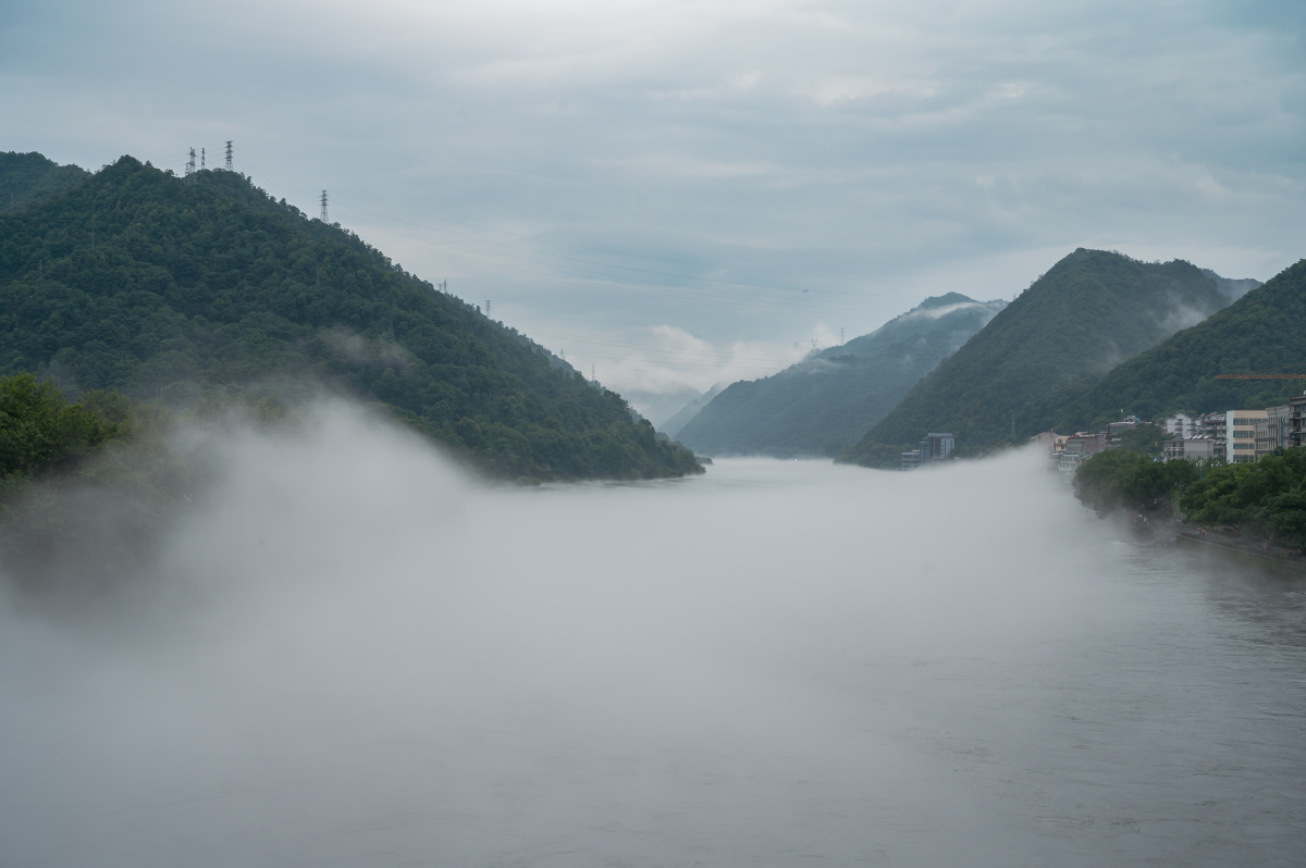 建德新安江江雾奇景