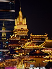 上海静安寺夜景