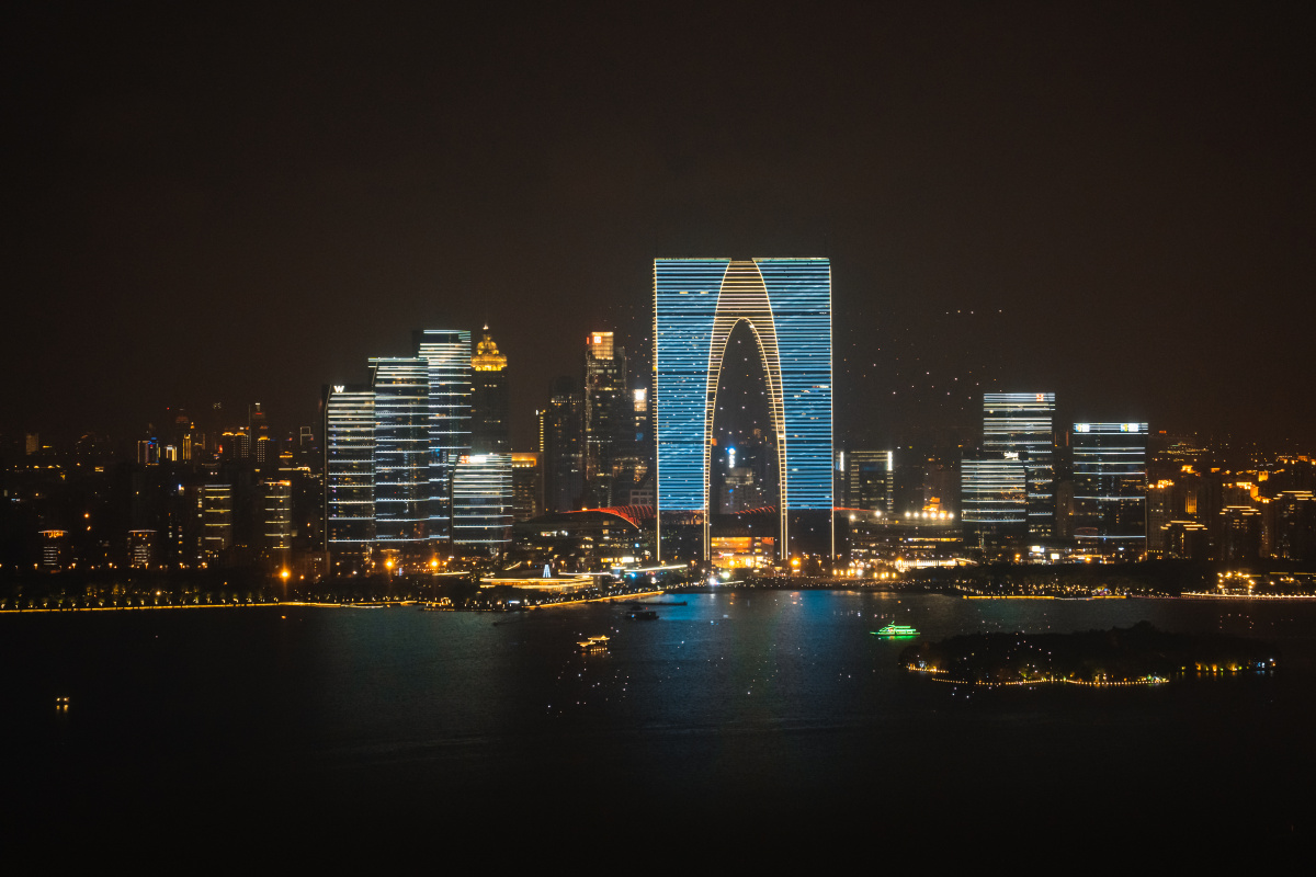 金鸡湖灯光秀