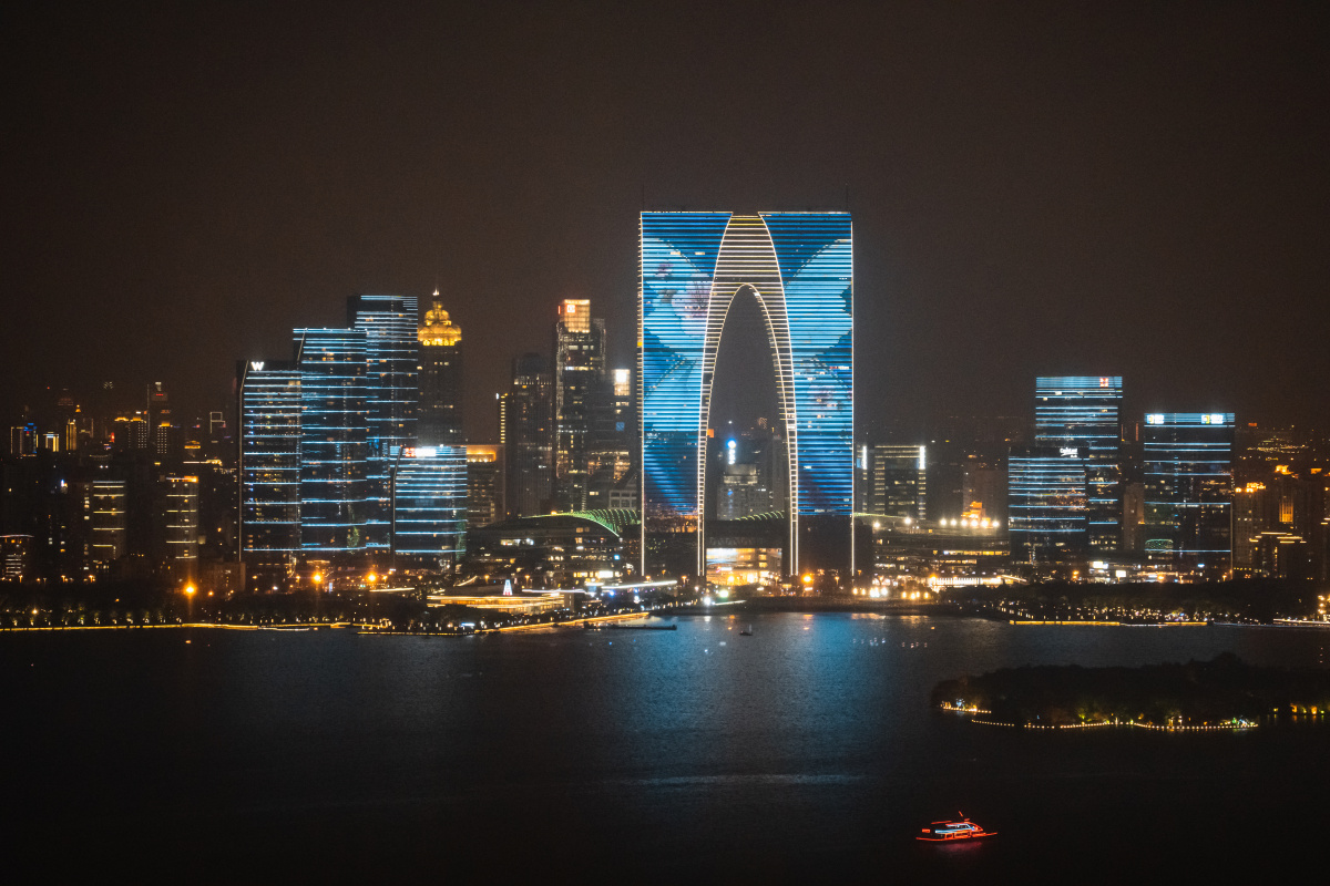 金鸡湖灯光秀