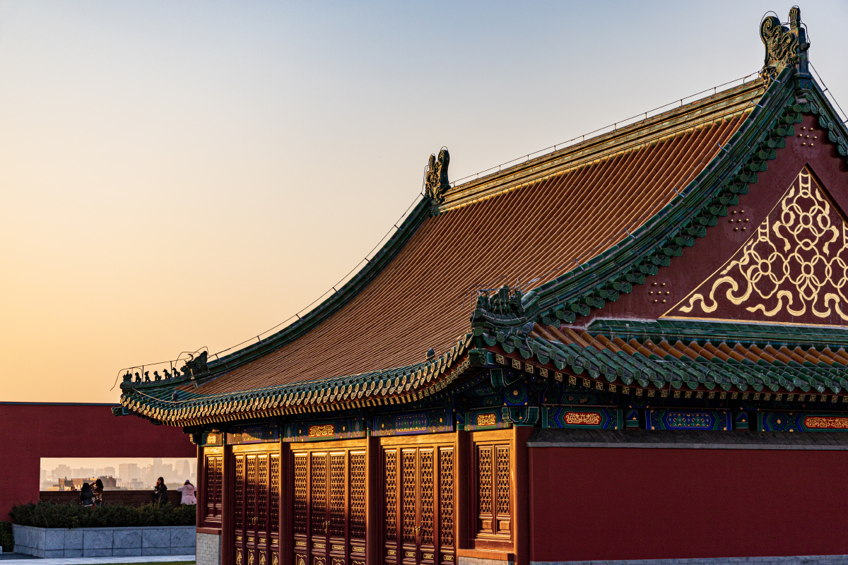 隆福寺日落特点约了下午场去隆福寺就是为了看日落今天天气虽然还不够