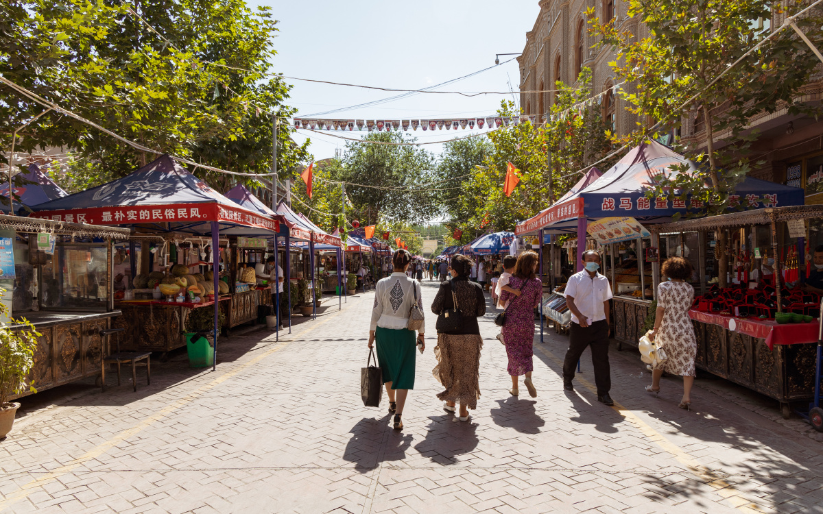 喀什街头摄于新疆喀什古城电影追风筝的人里面的一处取景地