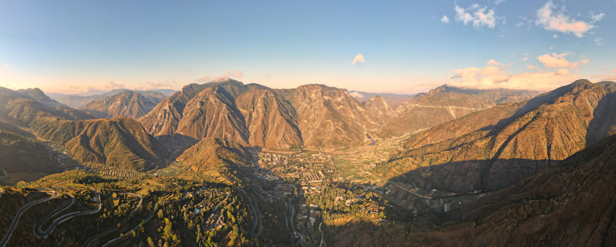 航拍小绿汁全景照