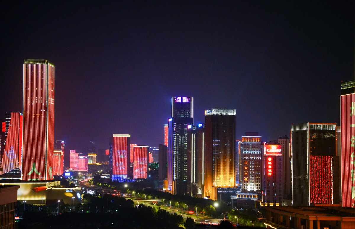 济南经十东路夜景