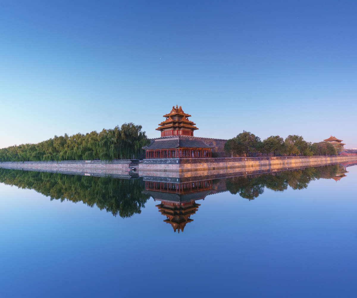 镜面角楼 - 风光, 北京, 索尼, 角楼 - 小溪里