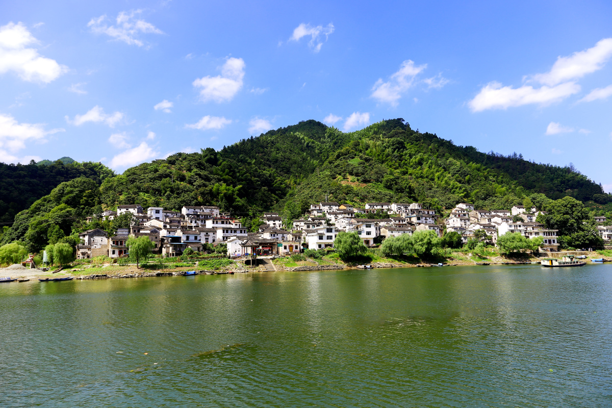 屯溪歙县新安江源头