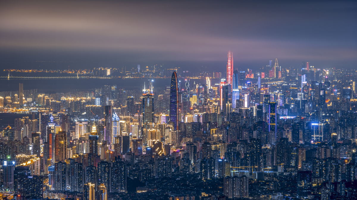 云雾缭绕的深圳三区