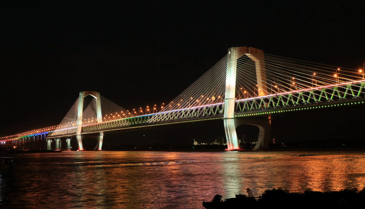 芜湖长江三桥夜景 - 西湖人家 - 图虫