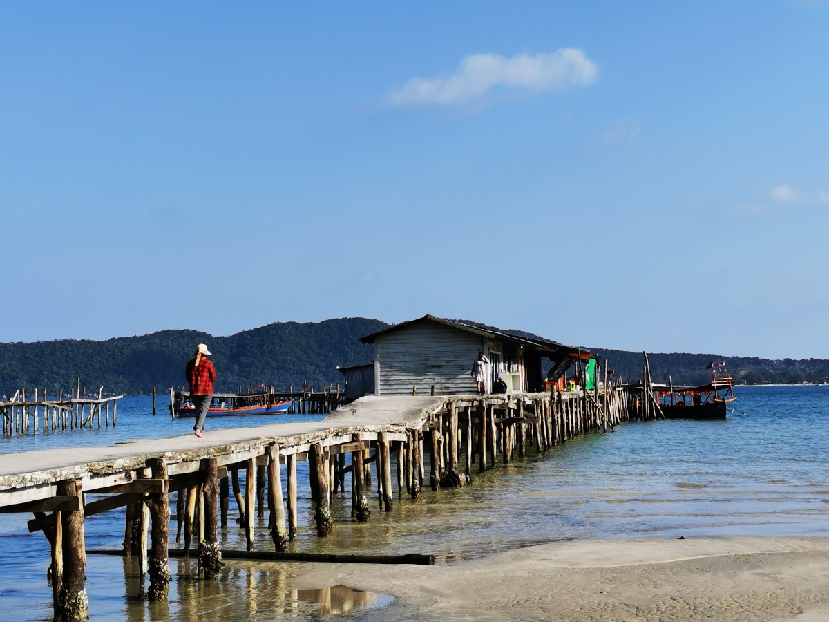柬埔寨美丽的西港海景
