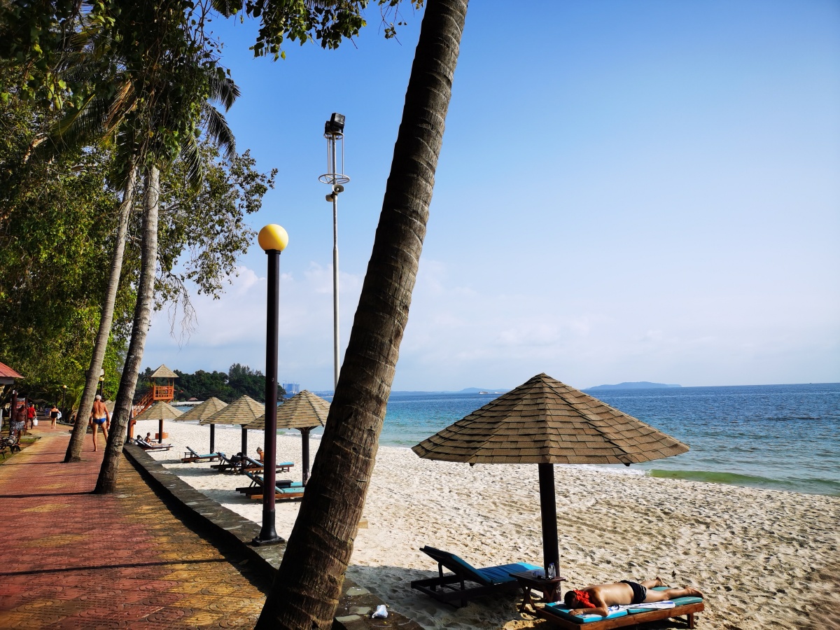 柬埔寨美丽的西港海景