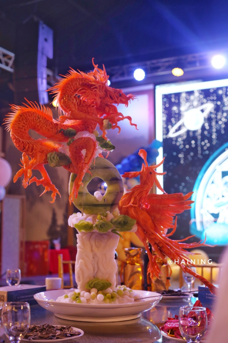 食品雕刻龙凤呈祥