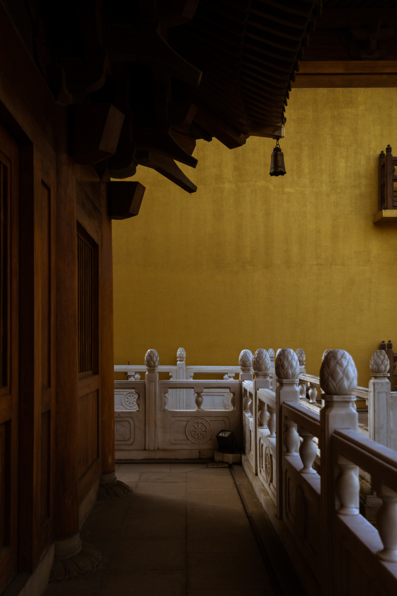 寺庙一角于上海静安寺