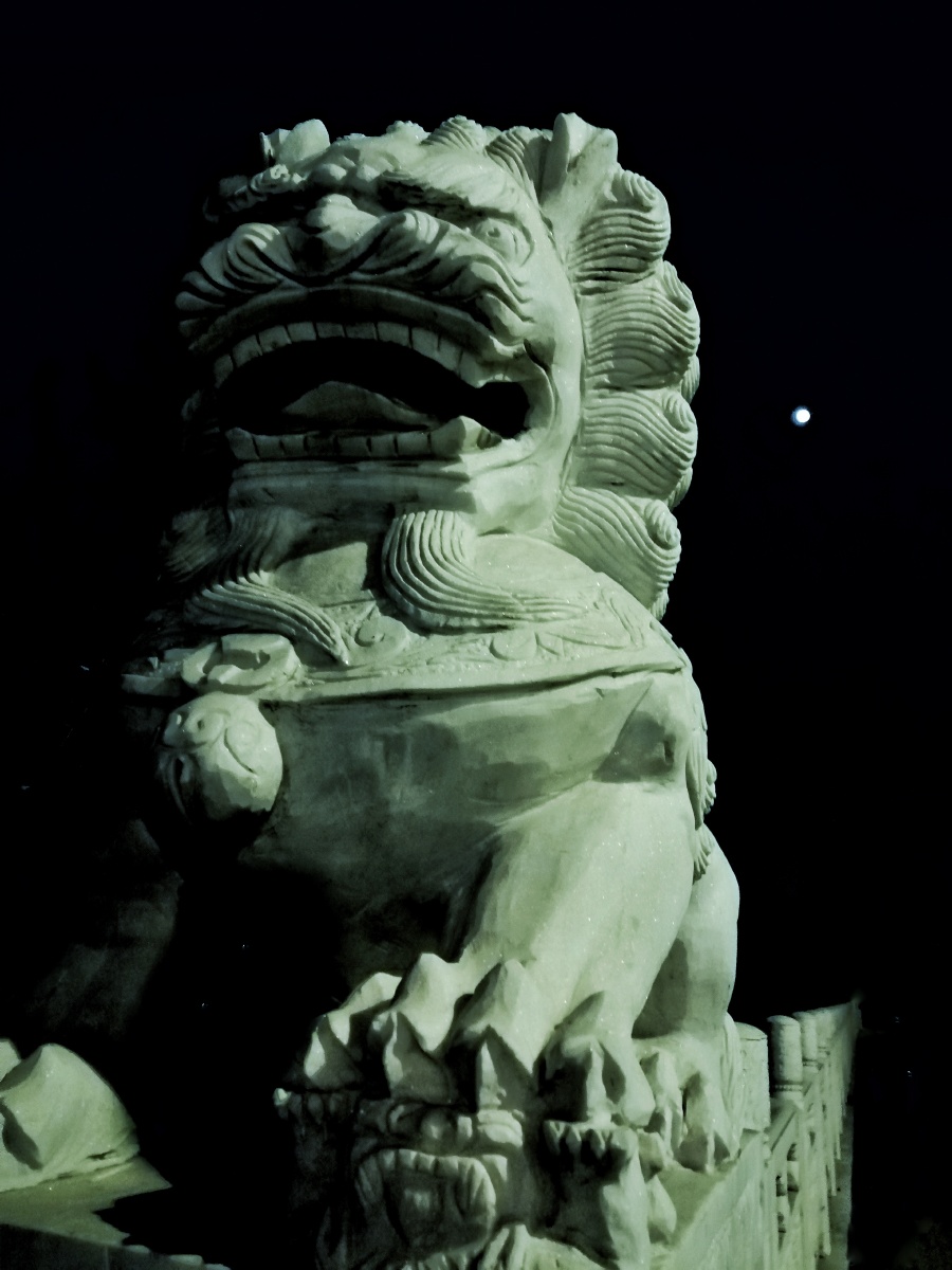月夜里的东方雄狮