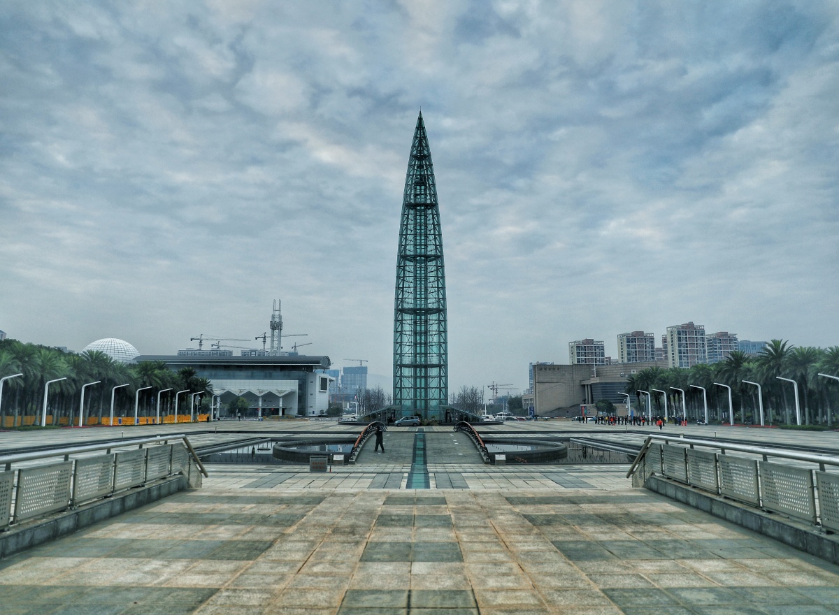 清晨温州,世纪广场.