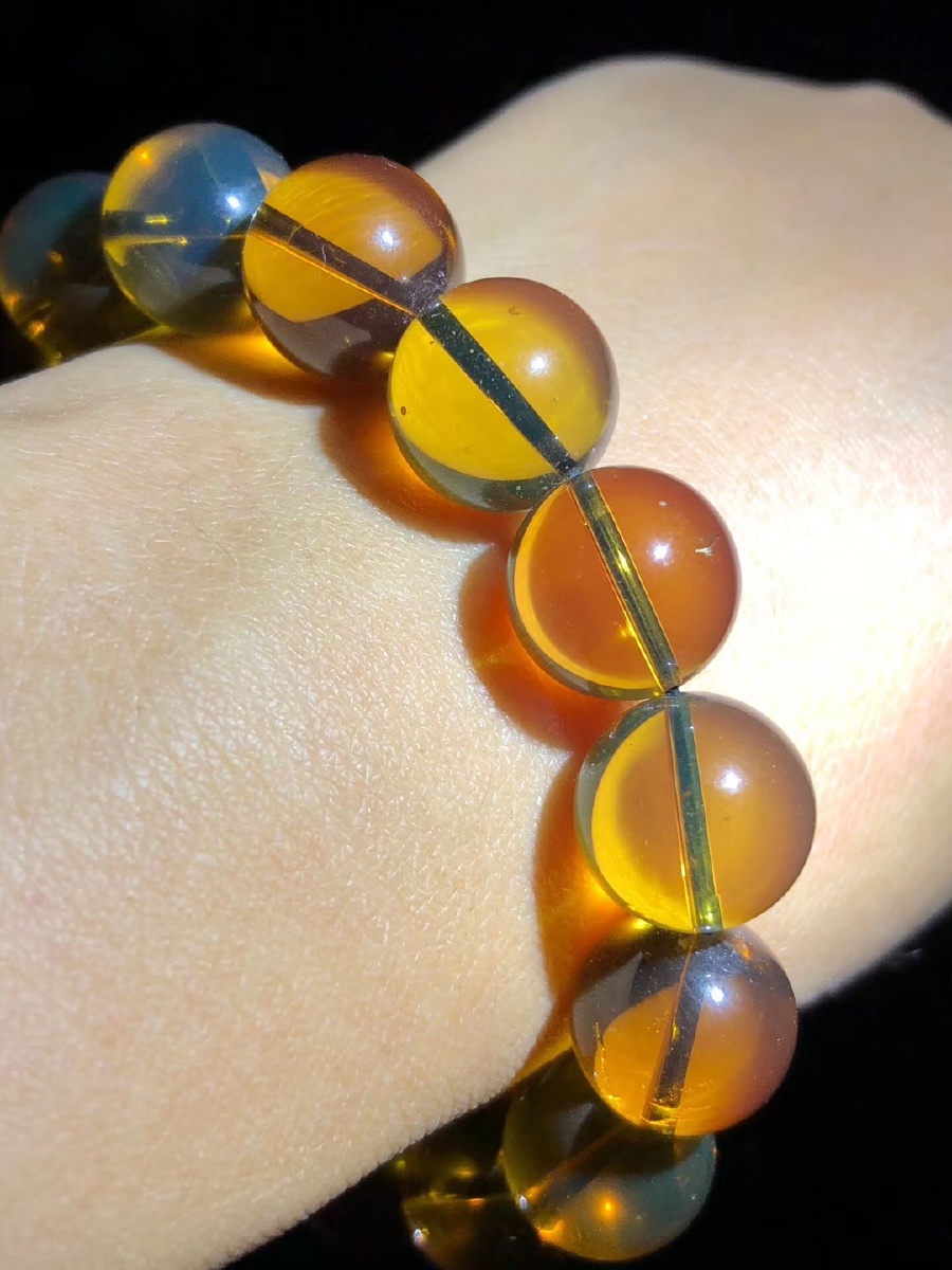 缅甸琥珀茶宝手串