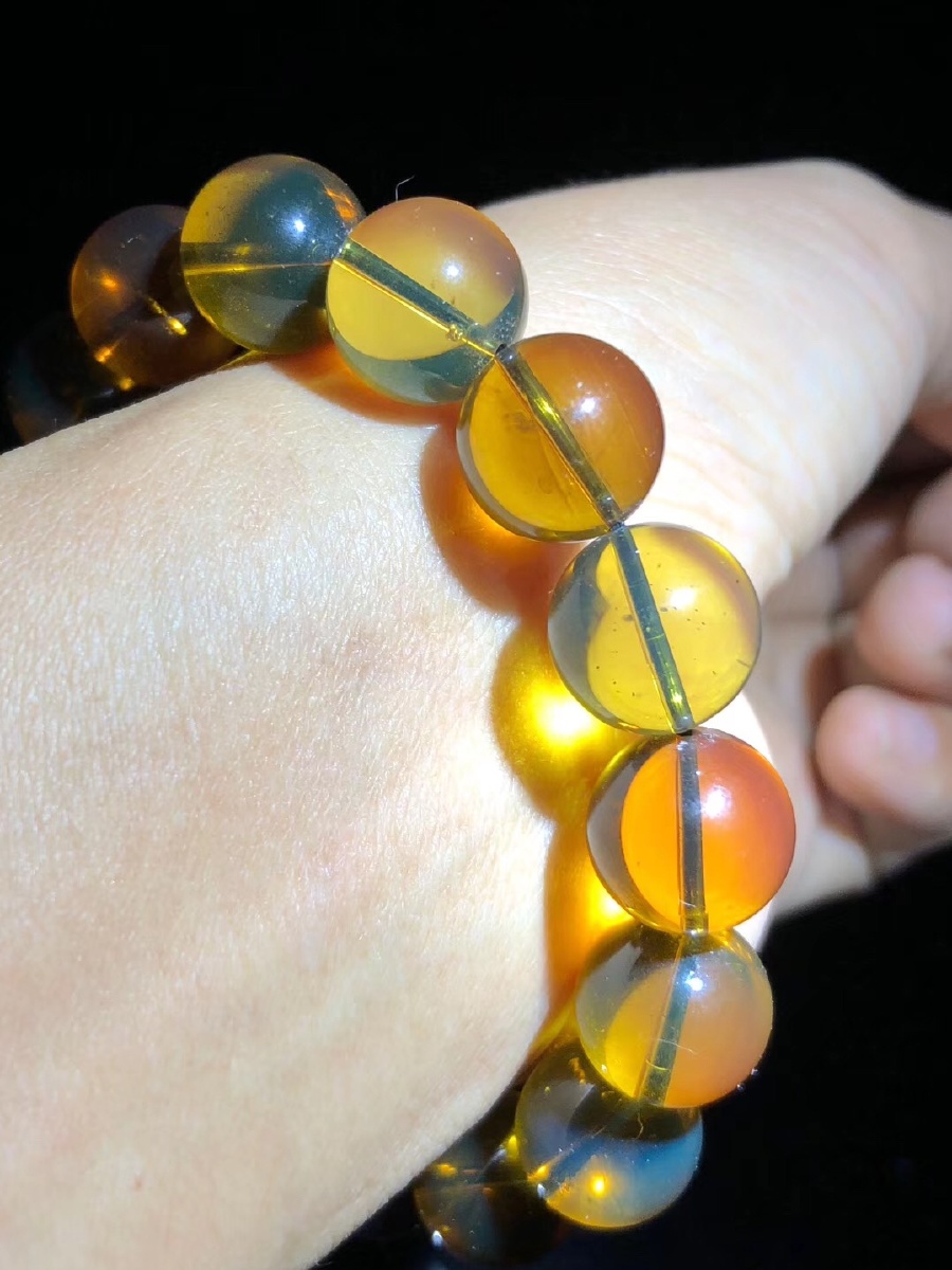 缅甸琥珀茶宝手串