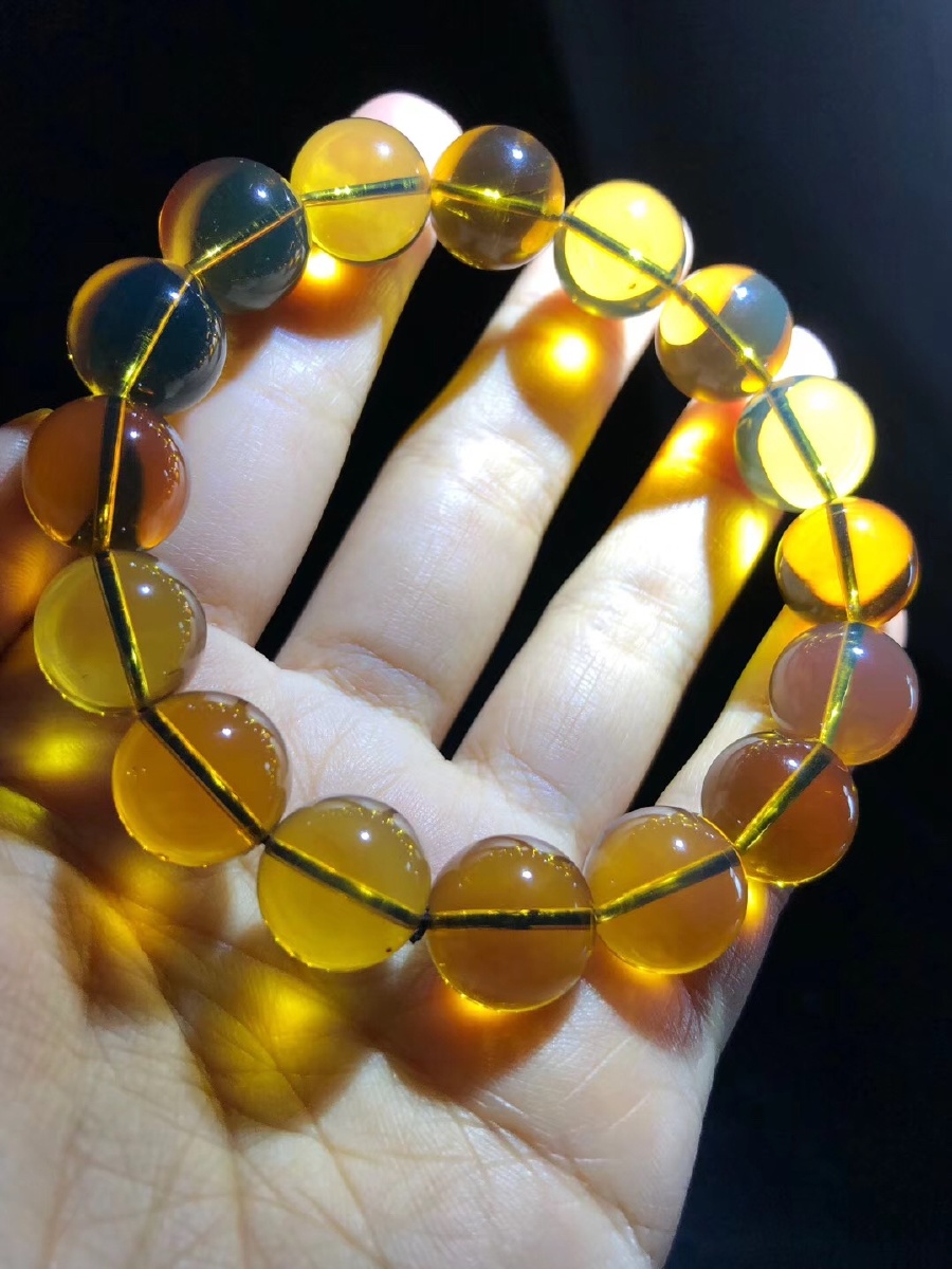 缅甸琥珀茶宝手串