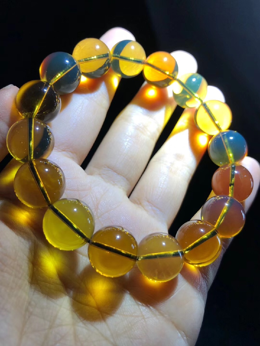 缅甸琥珀茶宝手串