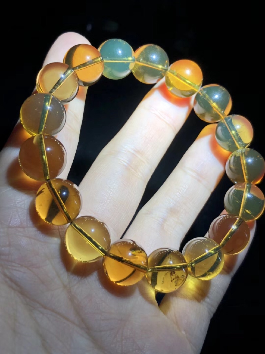 缅甸琥珀茶宝手串