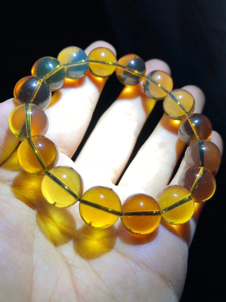 缅甸琥珀茶宝手串