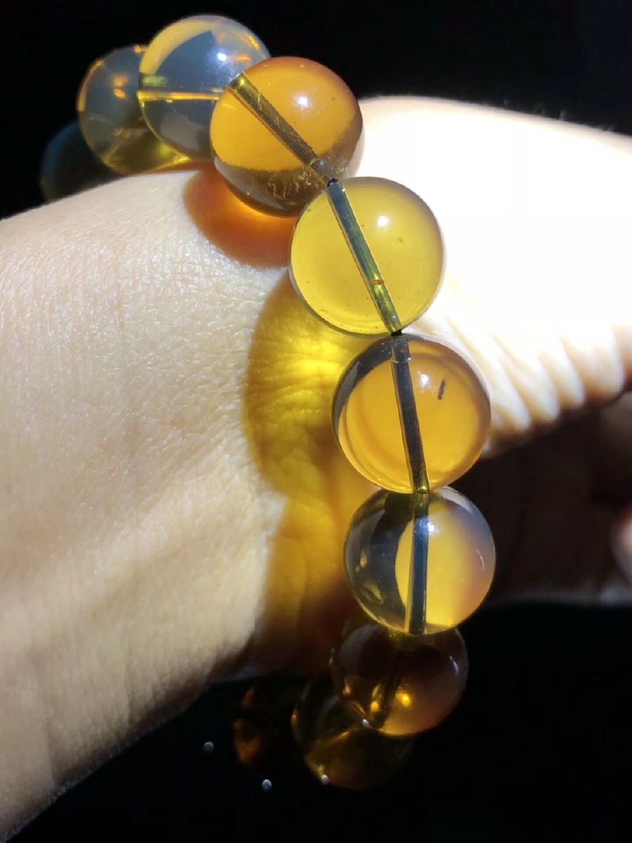 缅甸琥珀茶宝手串
