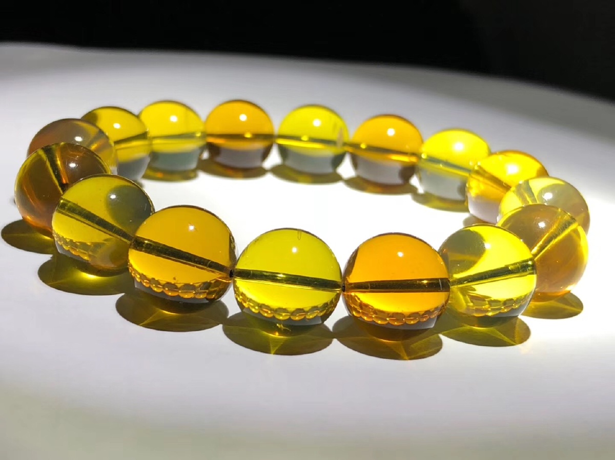 缅甸琥珀茶宝手串