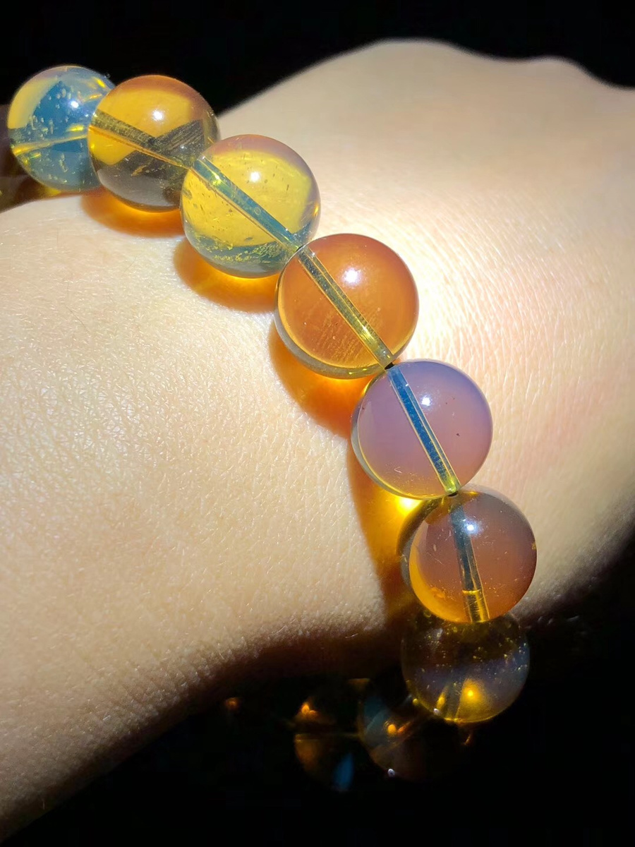 缅甸琥珀茶宝手串