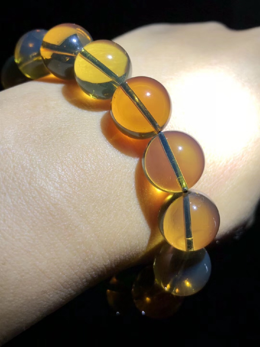 缅甸琥珀茶宝手串