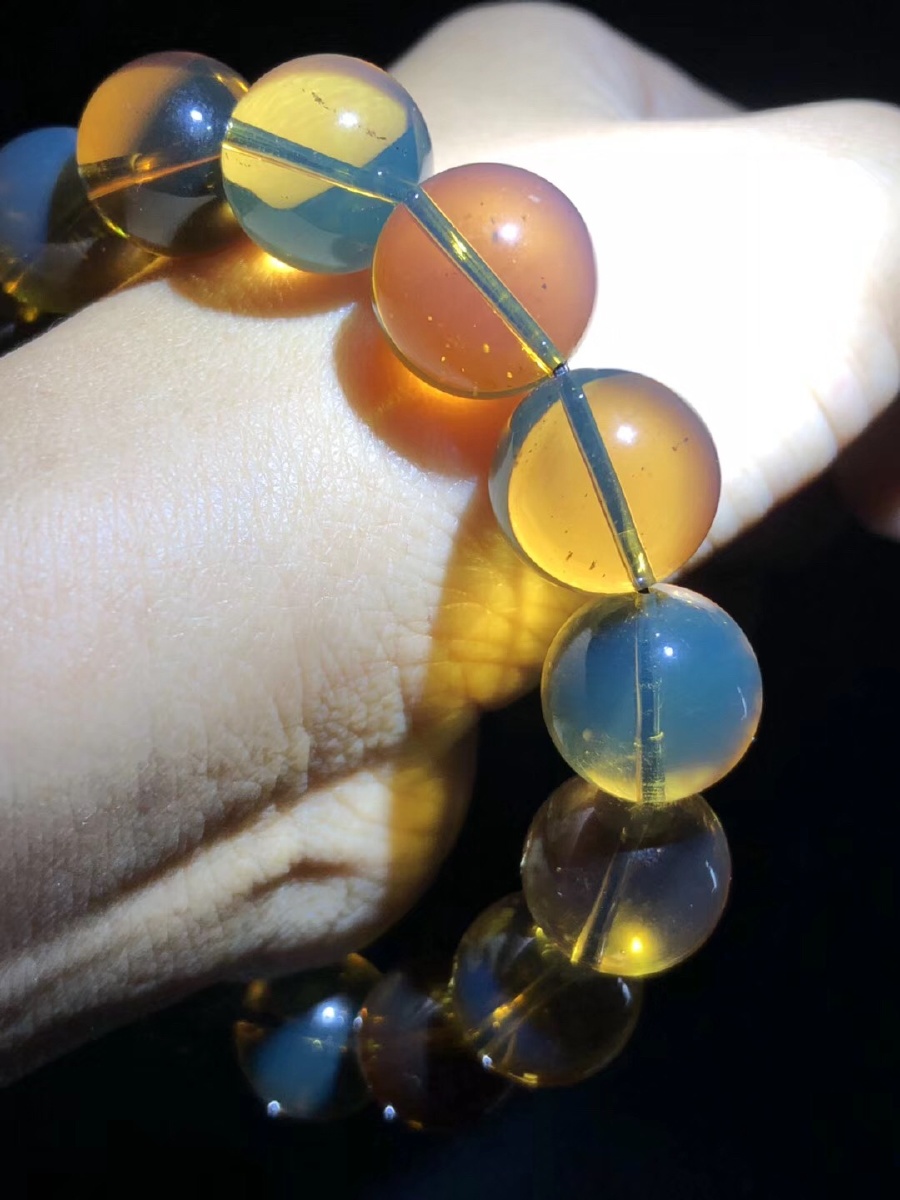 缅甸琥珀茶宝手串