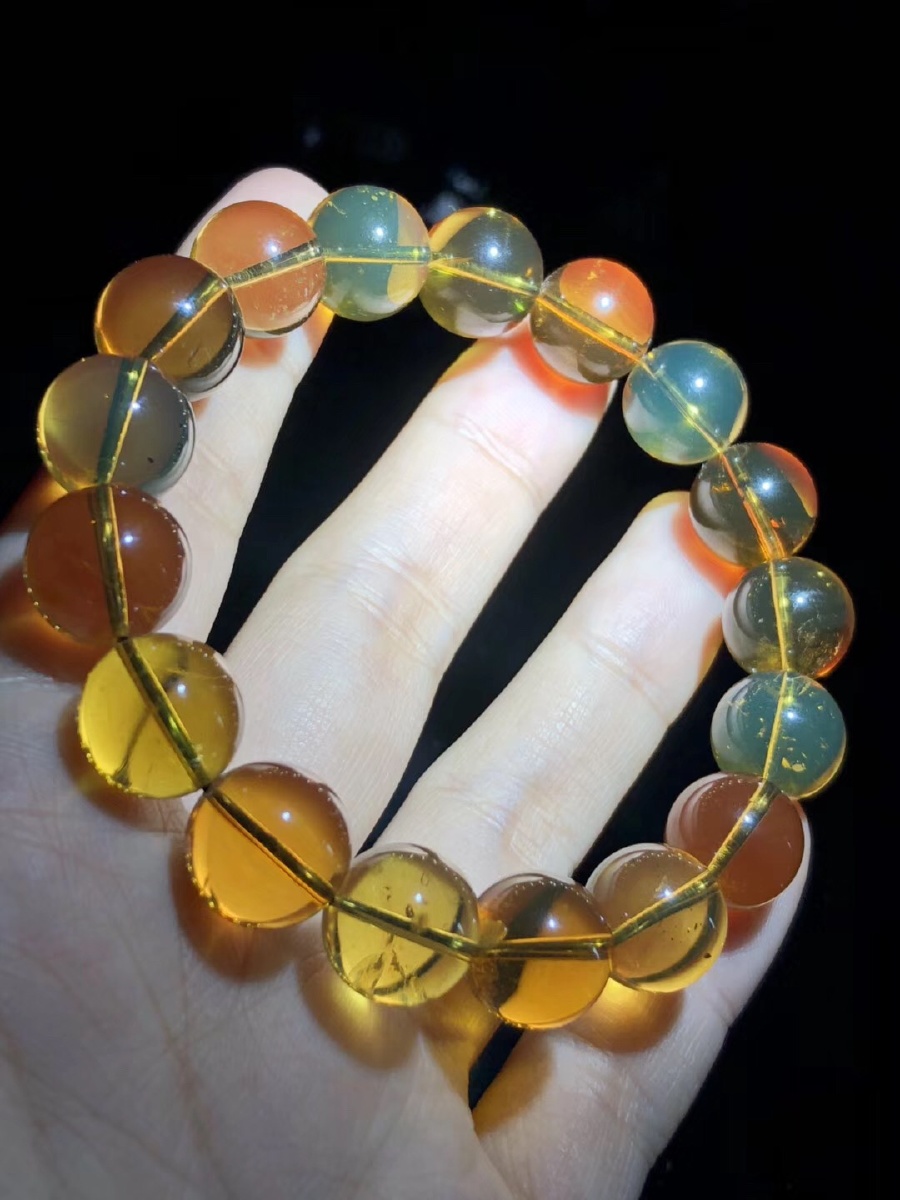 缅甸琥珀茶宝手串