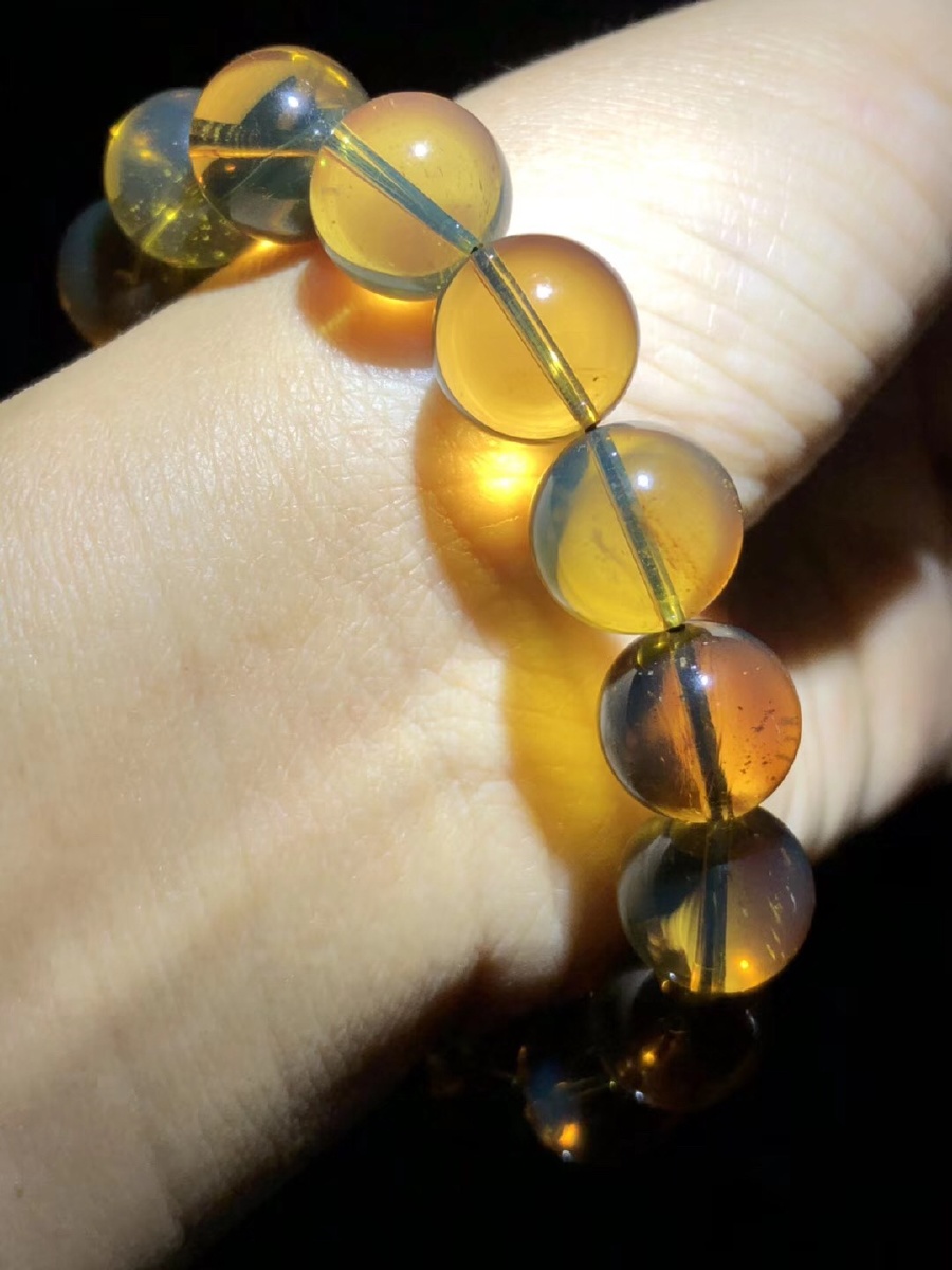 缅甸琥珀茶宝手串