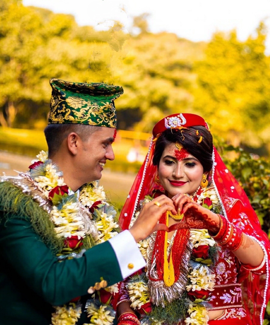 尼泊尔的婚礼服