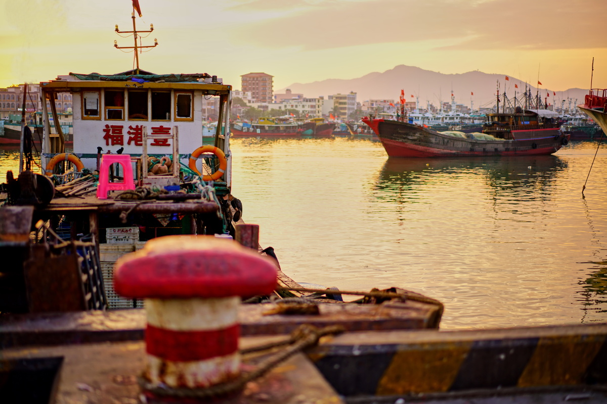 港门日出 sunrise of port gate