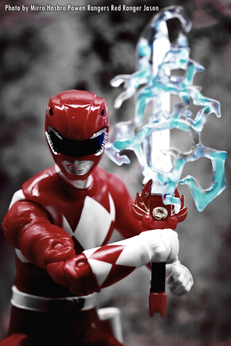 孩之宝恐龙战队红衣战士杰森感谢好友的礼物童年经典回忆