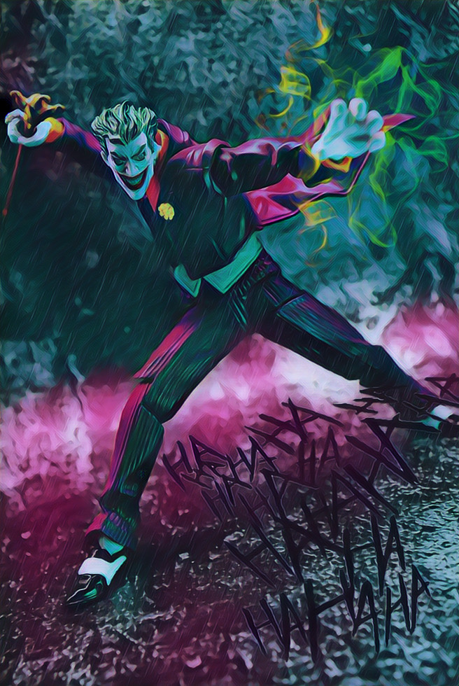 海洋堂小丑joker最喜欢的dc宇宙反派角色配合海洋堂出色的可动非常