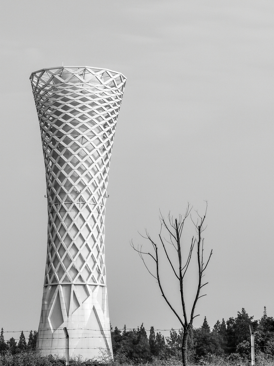 风塔远远拍它时还不知道是什么塔冒着被人呵斥的情况走进拍它才知道