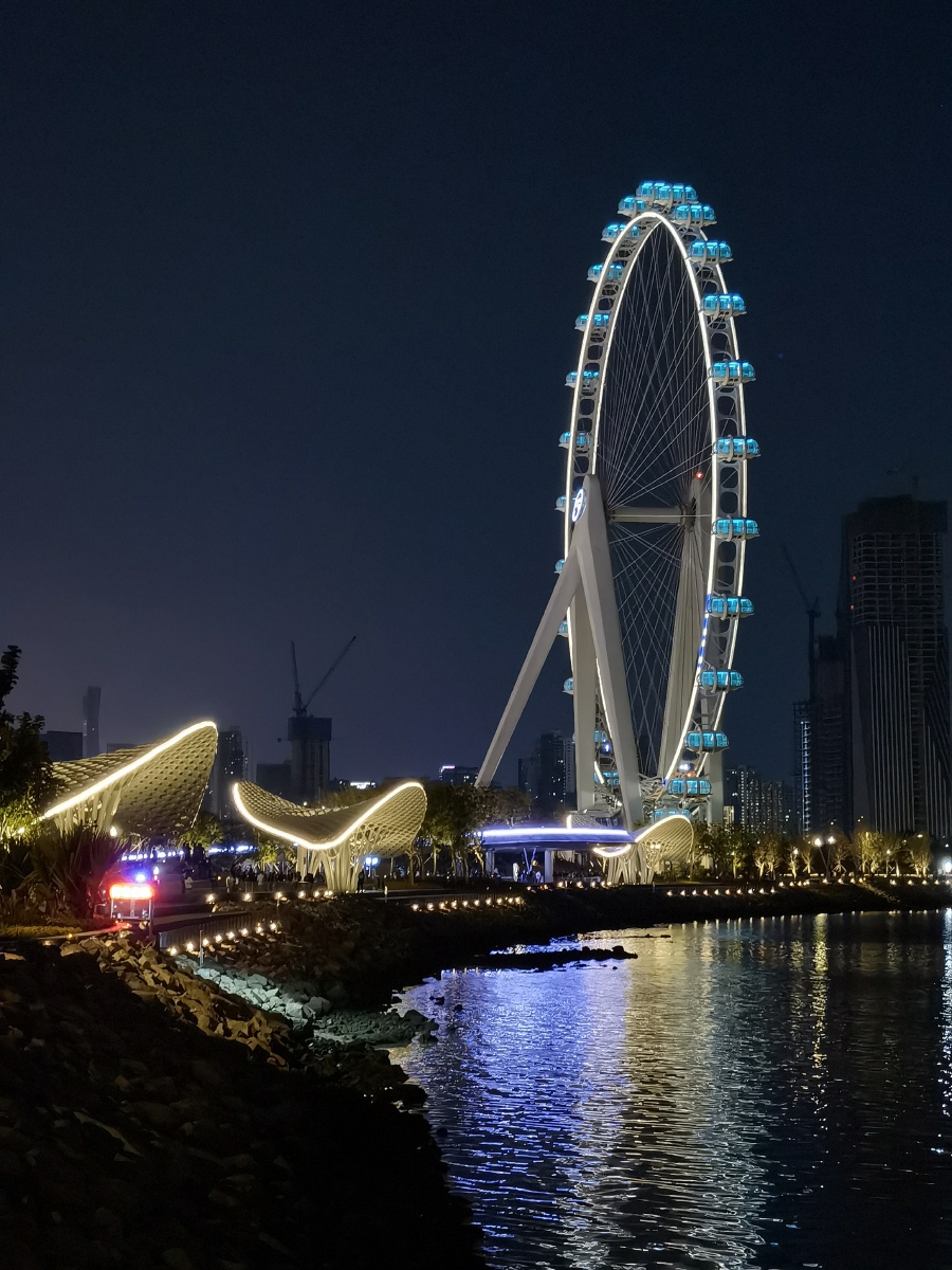 欢乐港湾摩天轮之夜