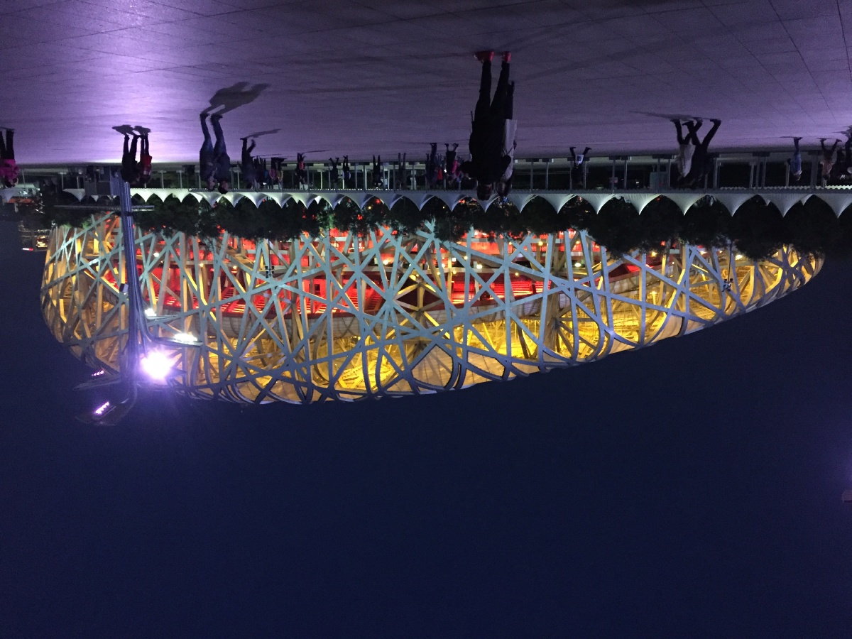 鸟巢水立方的夜晚