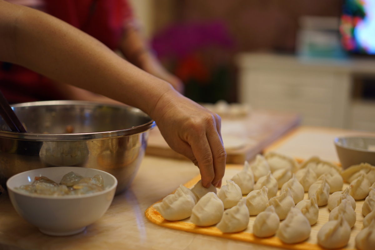 过年和家人一起吃饺子就是最幸福的事情了