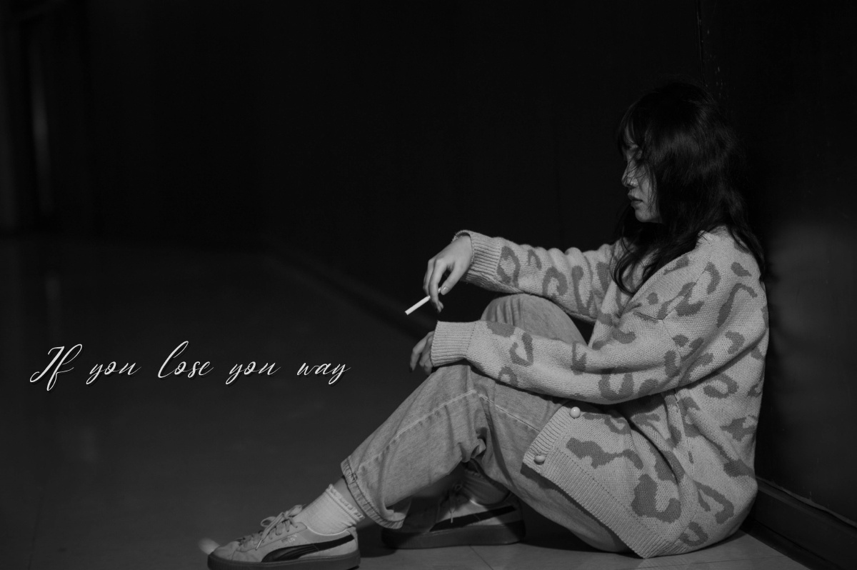 a16黑白森系人像